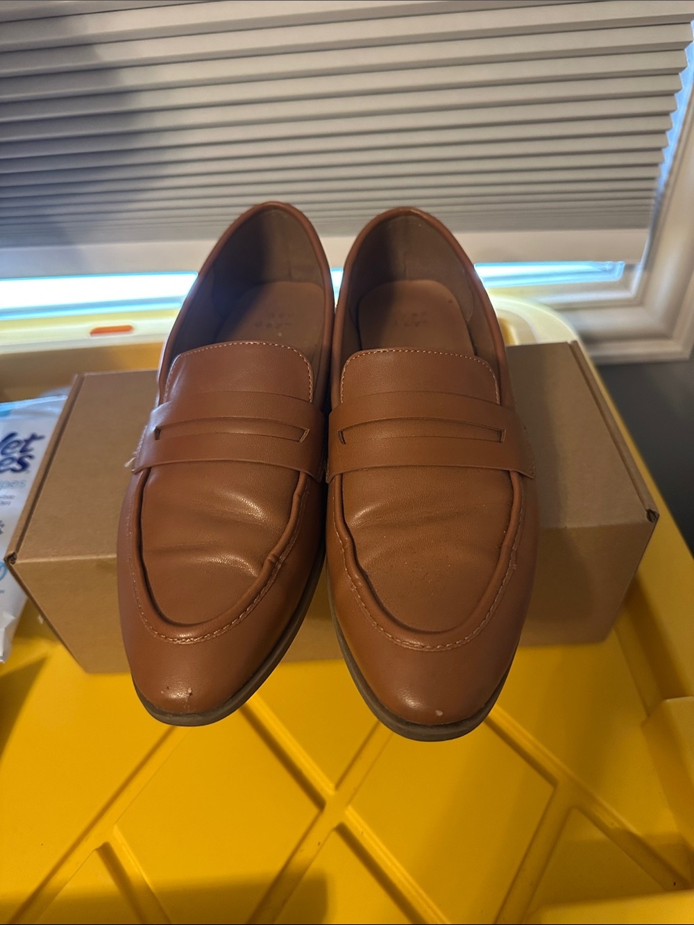 a new day Women's Tan Penny Loafers